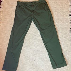J.Crew stretch green mens pants size W35 L32